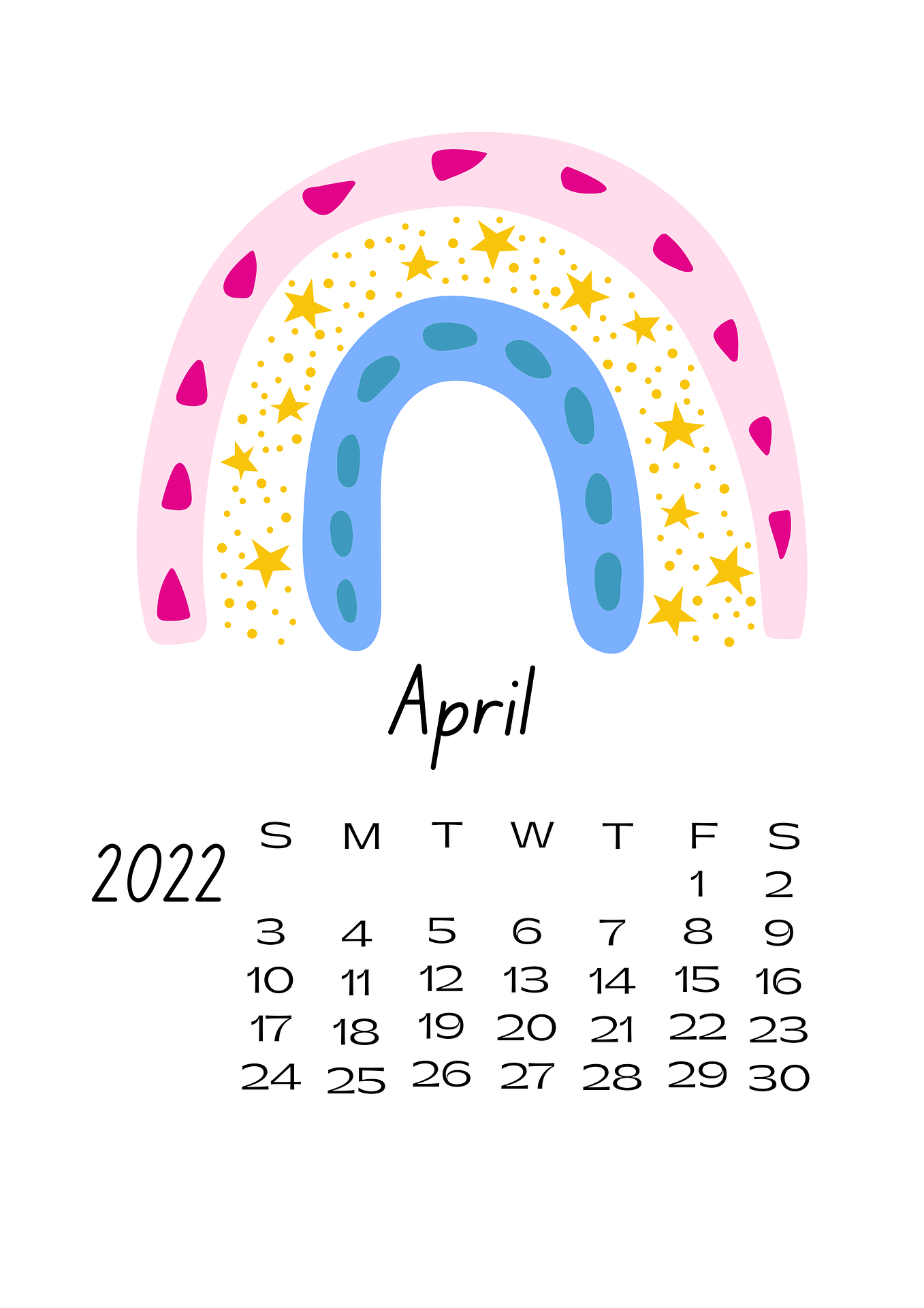 Quality April Only Calendars