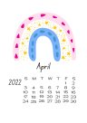 April ONLY calendars
